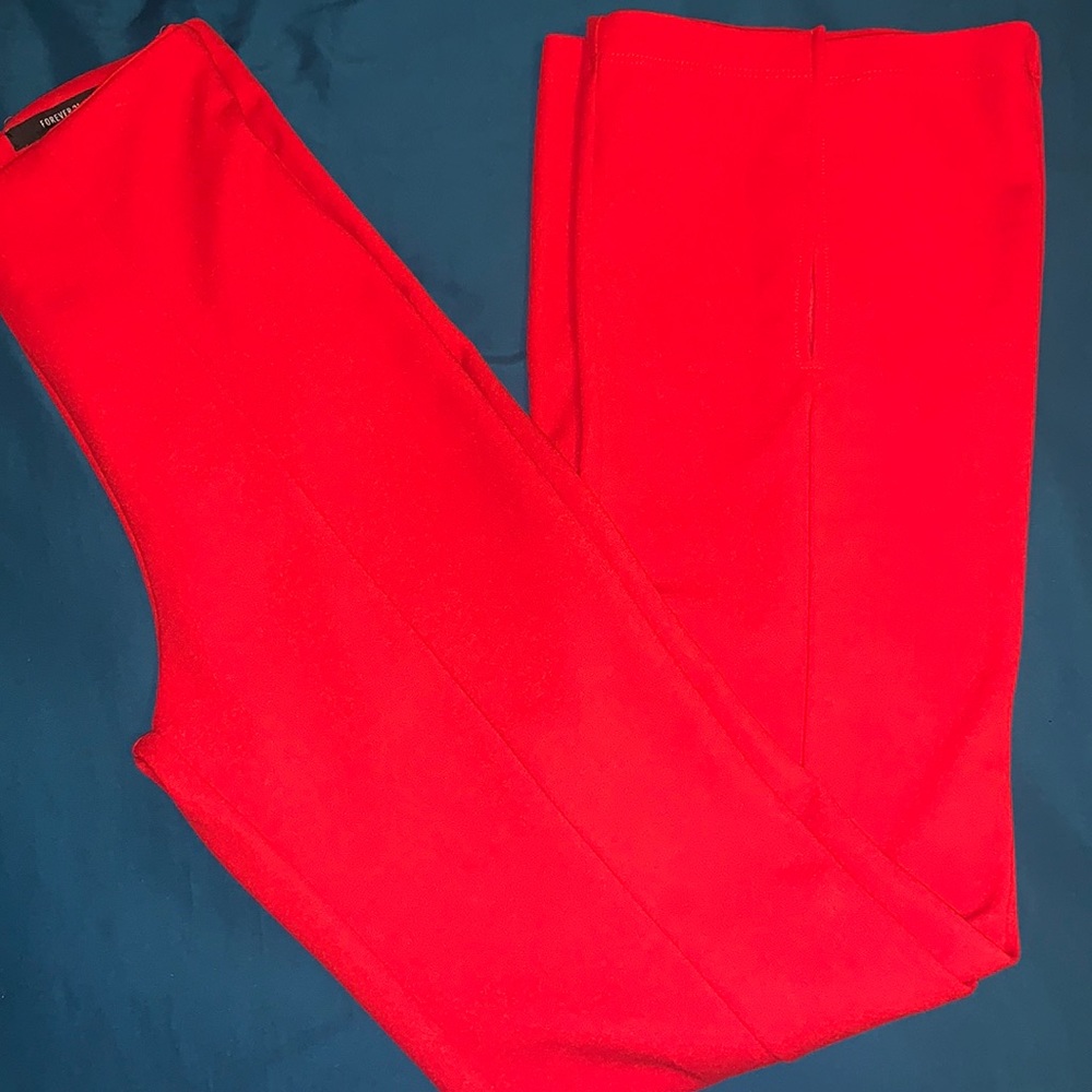 Forever21 Red Slit Flared Pants